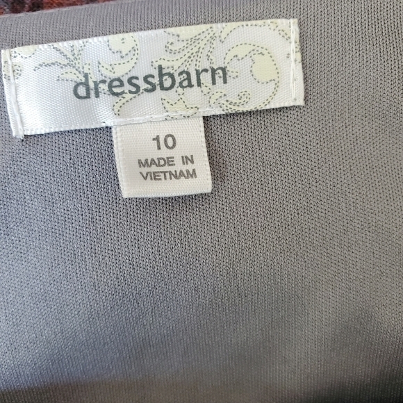 Pretty patterned knit bell sleeve dress Sz. 10 - Picture 4 of 7